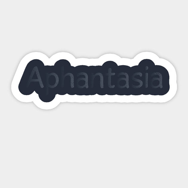 Aphantasia Sticker by Spirat